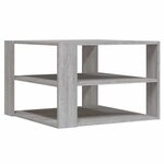 vidaXL Table basse sonoma gris 58x58x40 cm bois d'ingénierie