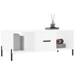 vidaXL Table basse blanc 102x50x40 cm bois d'ingénierie