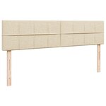 VidaXL Cadre de lit ottoman avec matelas crème 180x200 cm tissu