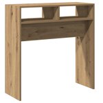 vidaXL Table console chêne artisanal 78x30x80 cm bois d'ingénierie