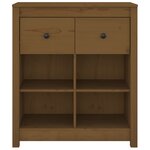 vidaXL Buffet Marron miel 70x35x80 cm Bois massif de pin