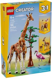 LEGO Creator 3-en-1 - Animaux Sauvages du Safari - 31150