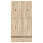 vidaXL Cadre de lit avec rangement Chêne Sonoma 236.5 x 120 x 31.5 cm