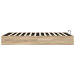 vidaXL Cadre de lit ottoman Chêne Sonoma 193 x 120 x 25 cm
