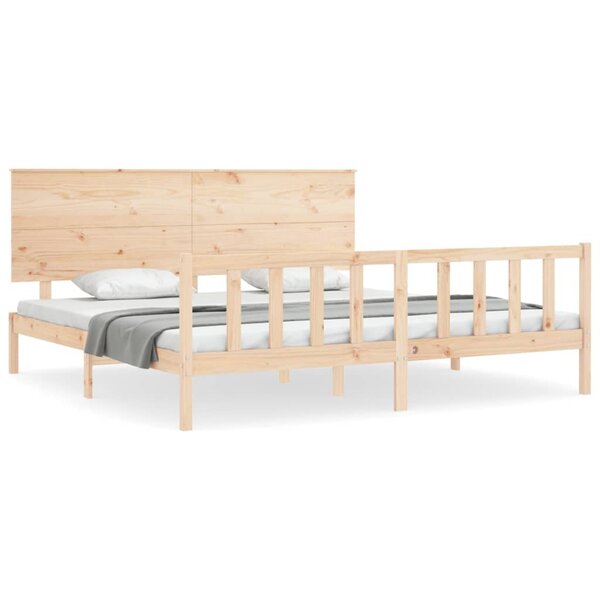 vidaXL Cadre de lit sans matelas 200x200 cm bois massif de pin