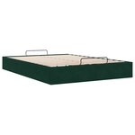 vidaXL Cadre de lit ottoman sans matelas vert foncé 140x200 cm velours