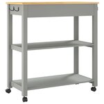 vidaXL Chariot de cuisine MONZA 84x40x90 cm bois massif de pin