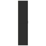 vidaXL Armoire à chaussures Noir 80x39x178 cm Bois d'ingénierie