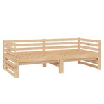 vidaXL Lit coulissant Bois de pin massif 2x(90x200) cm
