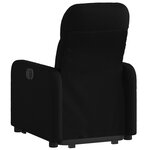 vidaXL Fauteuil inclinable noir tissu