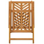 vidaXL Fauteuil inclinable 6 Pièces Marron 57 x 71 x 90cm bois