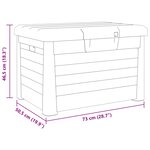 vidaXL Boîte à coussins d'extérieur anthracite polypropylène