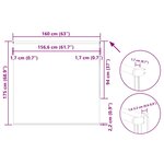 vidaXL Store enrouleur occultant largeur du tissu 156 6 cm polyester