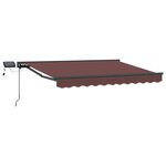 vidaXL Cadre de store manuel avec LEDs 3 5 x 2 5 m