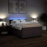 vidaXL Sommier à lattes de lit avec matelas Marron foncé 160x200 cm