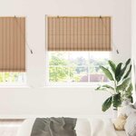 vidaXL Stores et Occultants Marron Clair 150 x 220 cm Bambou