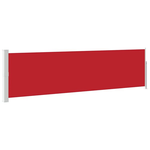 vidaXL Auvent latéral rétractable de patio 140x500 cm Rouge