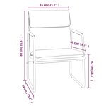 vidaXL Chaise longue Rouge bordeaux 55x64x80 cm Similicuir