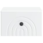 vidaXL Cabinet de chevet mural 2 pc Blanc 33 x 34 5 x 20 cm