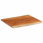 vidaXL Dessus de table 90x80x3 8 cm rectangulaire bois massif d'acacia