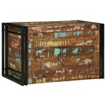vidaXL Coffre de Rangement Multicolore 80x50x50 cm en Bois Récupéré