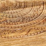 vidaXL Tables d'appoint rondes 2 Pièces Bois de manguier solide et acier