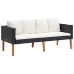 Salon de jardin meuble d'extérieur ensemble de mobilier 3 pièces avec coussins résine tressée noir 02_0016011
