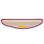 vidaXL Tapis d'escalier 20 pièces 56 x 17 x 3 cm Violet Demi-rond