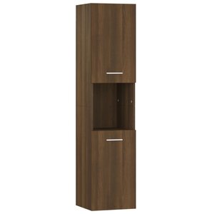 vidaXL Armoire de bain Chêne marron 30x30x130 cm Bois d'ingénierie