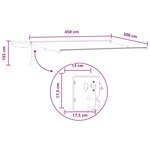 vidaXL Auvent rétractable électrique Gris clair et blanc