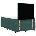 vidaXL Sommier à lattes de lit avec matelas vert foncé 120x190 cm