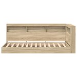 vidaXL Lit bibliothèque chêne Sonoma 75x190 cm en bois d'ingénierie