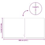 vidaXL Gazon artificiel Vert 1 x 8 m / 50 mm PP & PE