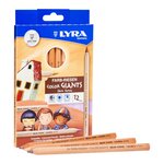 Etui de 12 crayons de couleur Skin Tones Géants couleurs de peaux LYRA