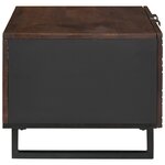 vidaXL Table basse - 80 x 50 x 40 cm  faite en bois massif et en bois reconstitué.