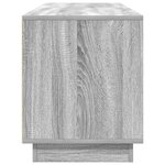 vidaXL Meuble TV avec lumières LED sonoma gris 160 5x41x50 cm