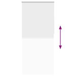 vidaXL Store enrouleur occultant 120 x 230 cm blanc
