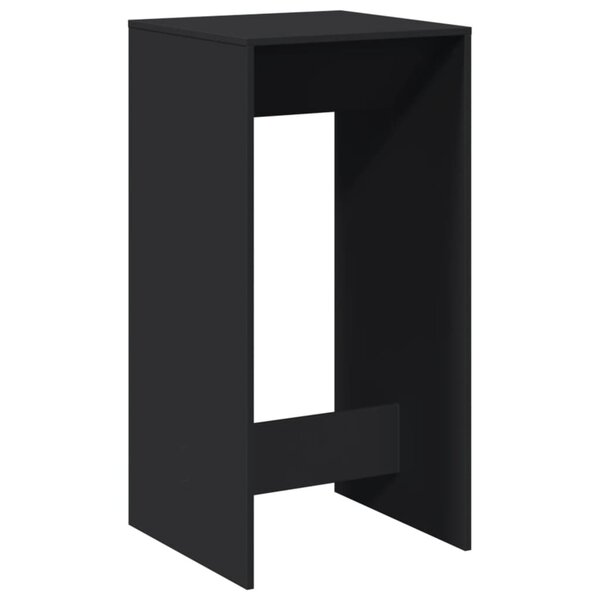 vidaXL Table de bar noir 51x50x103 5 cm bois d'ingénierie