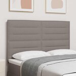 vidaXL Tête de lit LED avec bandes LED Taupe 160 cm tissu