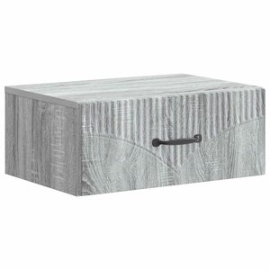 vidaXL Cabinet de chevet mural Sonoma gris 49 x 34 5 x 20 cm