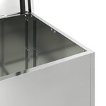 vidaXL Boîte de Rangement Extérieure Argent 80 x 50.5 x 50 cm