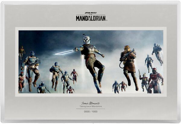 Monnaie TAKING BACK MANDALORE Star Wars Legends of Mandalore 1 Oz Feuille Argent 2$ Niue 2026