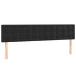 vidaXL Sommier à lattes de lit et matelas LED noir 120x190 cm velours