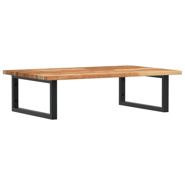 vidaXL Étagère de vasque murale acier et bois massif d'acacia