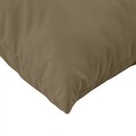 vidaXL Coussins de palette lot de 3 taupe mélangé tissu