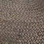 vidaXL Pouf fait à la main Gris clair 45 x 30 cm Jute