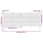 vidaXL Portail de jardin anthracite 400x175 cm acier