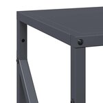 vidaXL Portant de bois chauffage anthracite 34x25x100 cm