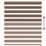 vidaXL Store zèbre marron 130x100cm largeur du tissu 125 9cm polyester