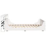 vidaXL Cadre de lit sans matelas blanc 140x200 cm bois de pin massif